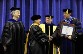 Jane Lubchenco accepts their degree